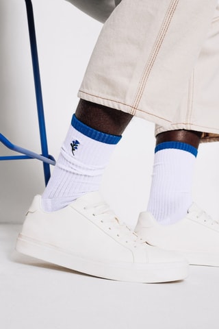 Chaussettes en coton biologique - Blanc