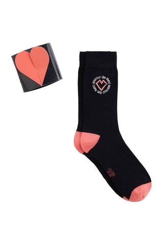 Chaussettes en coton biologique - Bleu marine