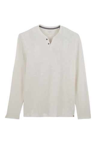 T-shirt slim en coton biologique - Ecru