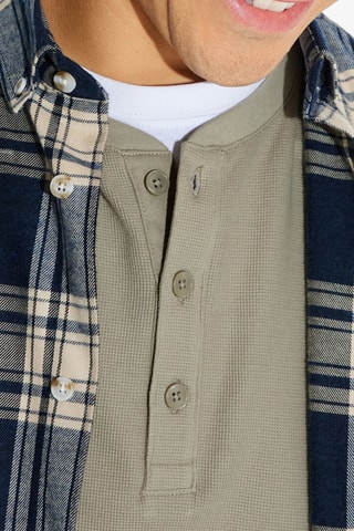 T-shirt regular en coton biologique - Kaki