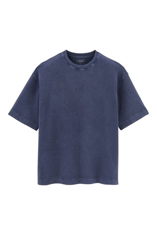 T-shirt oversize - Bleu foncé