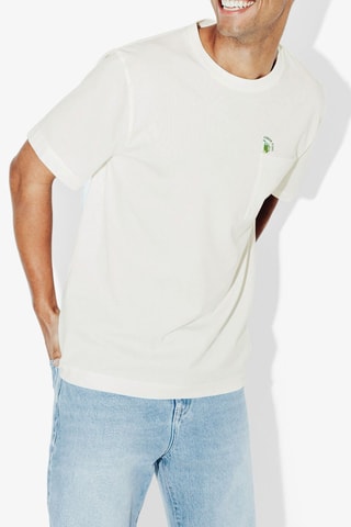 T-shirt regular en coton biologique - Blanc