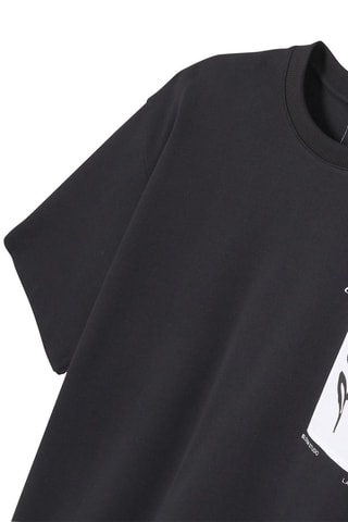T-shirt relax en coton biologique - Noir