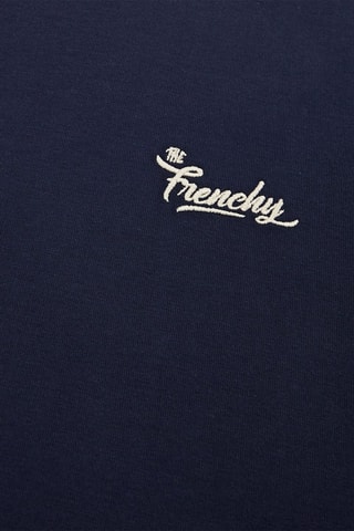 T-shirt regular en coton biologique - Bleu foncé