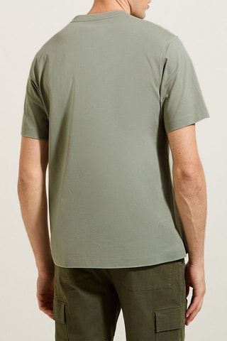 T-shirt regular en coton biologique - Vert d’eau