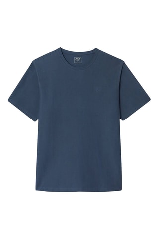 T-shirt regular en coton biologique - Bleu marine