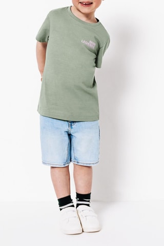 T-shirt regular en coton biologique - Vert clair