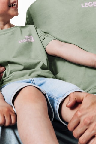 T-shirt regular en coton biologique - Vert clair