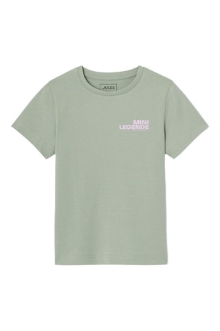 T-shirt regular en coton biologique - Vert clair
