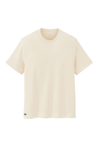 T-shirt relaxed - Ecru chiné