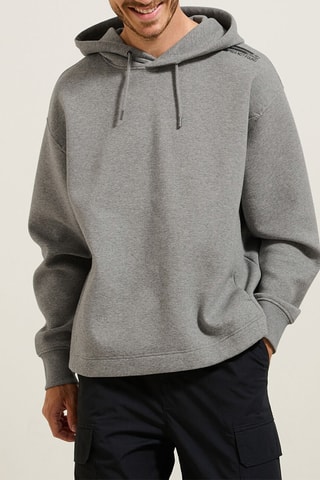 Sweat à capuche - Gris clair chiné