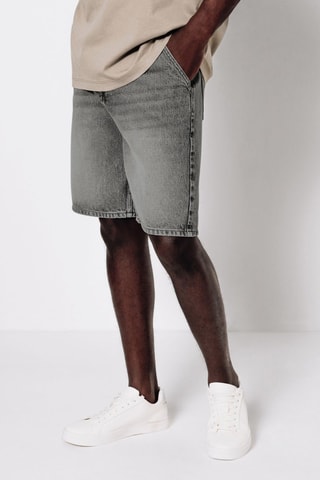 Bermuda en jean - Gris clair