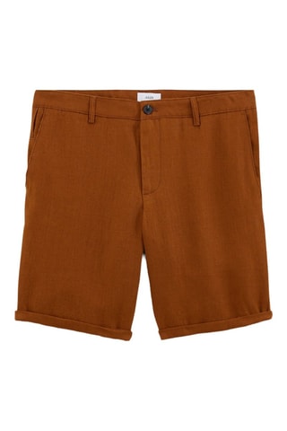 Bermuda en lin - Camel