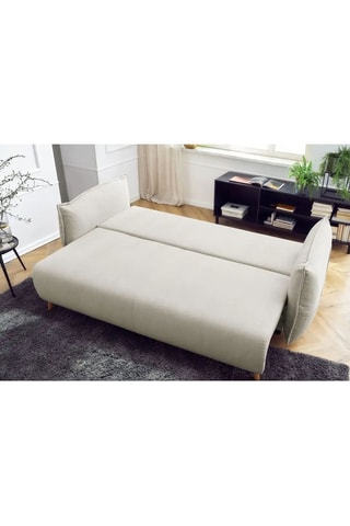 Canapé convertible - Crème - 3 places