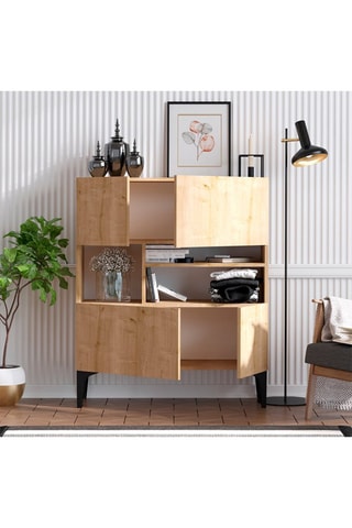 Meuble de rangement 4 portes - 100 x 35 x 125 cm