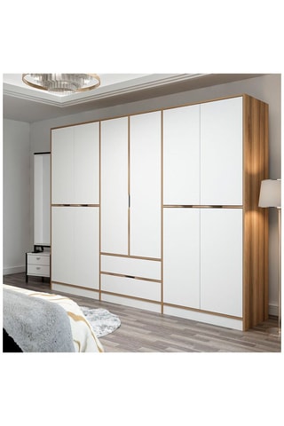 Armoire 10 portes - 277 x 208 x 52 cm