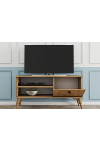 Meuble TV 1 abattant - 90 x 15 x 29,5 cm
