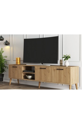 Meuble TV 3 abattants - 180 x 53 x 35 cm