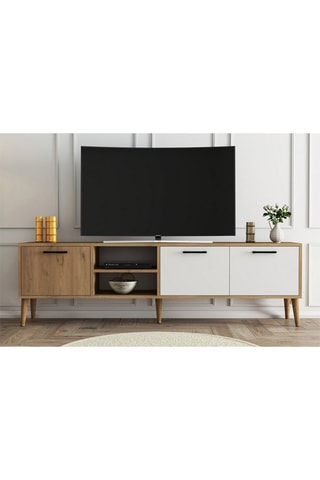 Meuble TV 3 abattants - 180 x 53 x 35 cm