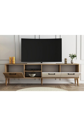 Meuble TV 3 abattants - 180 x 53 x 35 cm