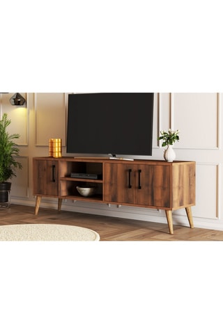 Meuble TV 3 portes - 150 x 52 x 34 cm