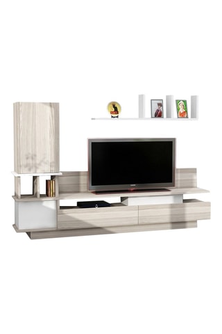 Meuble TV avec étagère Como - 149 x 171 x 31 cm