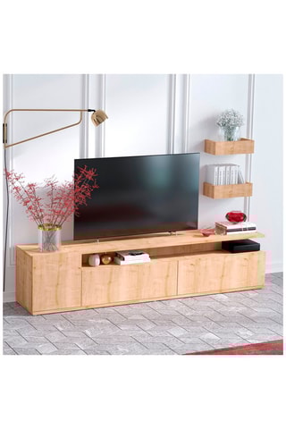 Meuble TV 3 tiroirs Alika - 180 x 45 x 35 cm