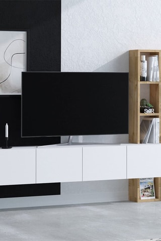 Meuble TV Pana 4 portes - 182 x 25 x 32 cm