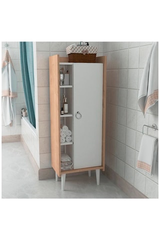 Meuble de salle de bain 1 porte - 50 x 140 x 30 cm