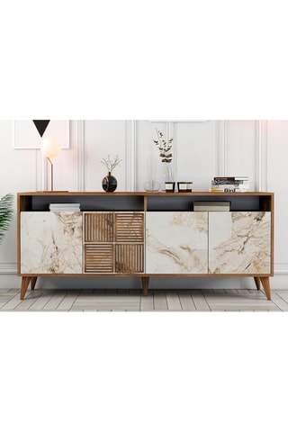 Bahut 4 portes - 180 x 78,6 x 35 cm