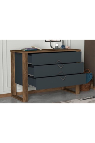 Commode 3 tiroirs - 110 x 76 x 44,8 cm