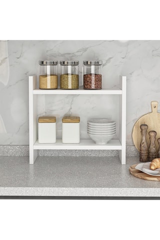 Etagère de cuisine 2 niveaux - 34 x 10 x 30 cm