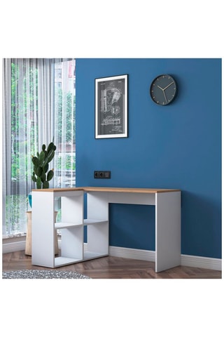 Bureau 4 niches Hattem - 120 x 74,8 x 96 cm