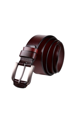 Ceinture en cuir - Marron
