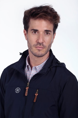 Windjack Regular met Capuchon - Marineblauw