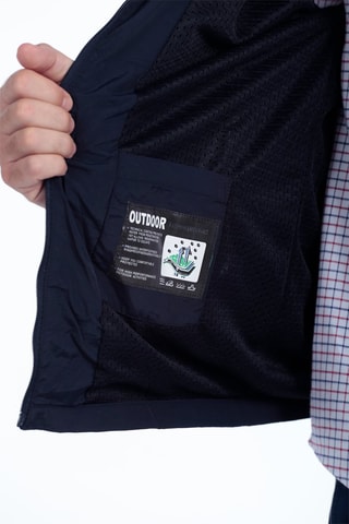 Windjack Regular met Capuchon - Marineblauw