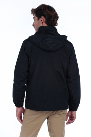 Windjack Regular met Capuchon - Zwart