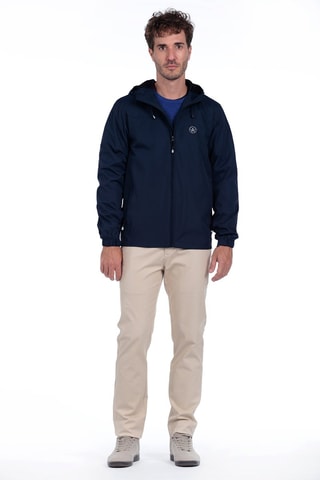 Windjack Regular met Capuchon - Marineblauw