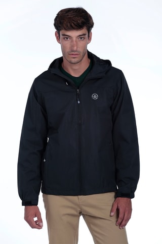 Windjack Regular met Capuchon - Zwart