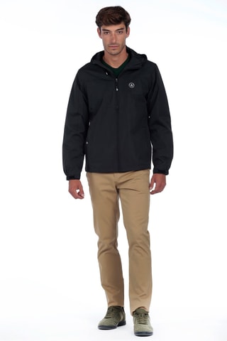 Windjack Regular met Capuchon - Zwart