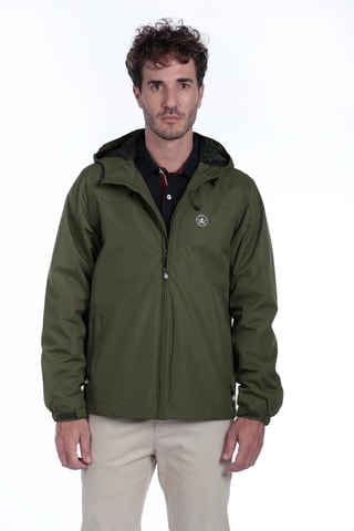 Windjack Regular met Capuchon - Groen