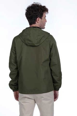 Windjack Regular met Capuchon - Groen