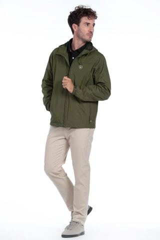 Windjack Regular met Capuchon - Groen