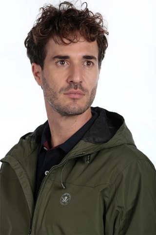 Windjack Regular met Capuchon - Groen