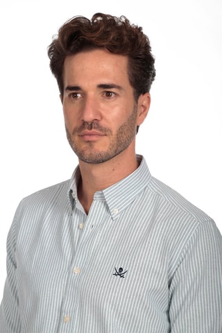 Chemise - Vert clair et blanc