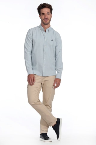 Chemise - Vert clair et blanc