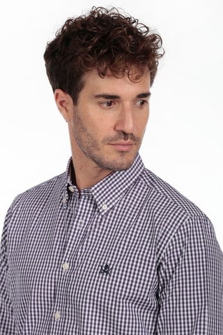 Chemise - Violet et blanc