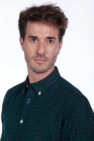 Chemise - Vert et bleu marine