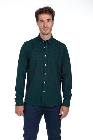 3 chemises regular - Vert et bleu marine