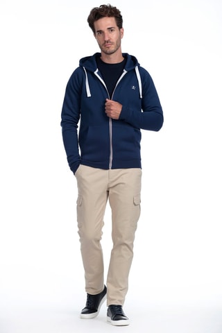 Sweater met Capuchon - Marineblauw